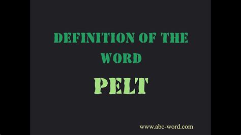 pealt meaning|PELT Definition & Usage Examples .